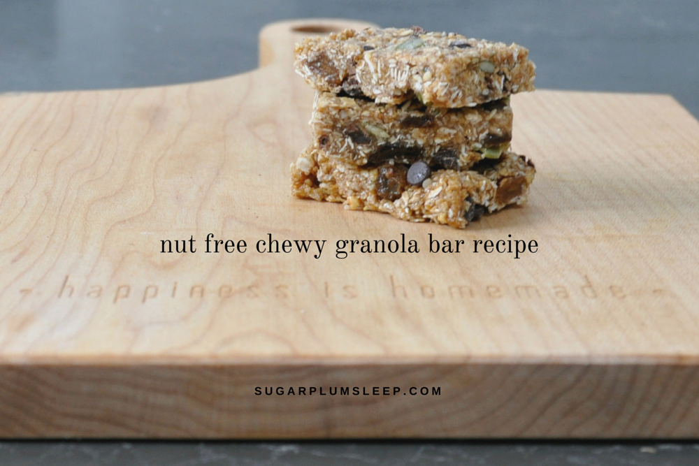 Nut free granola bar recipe