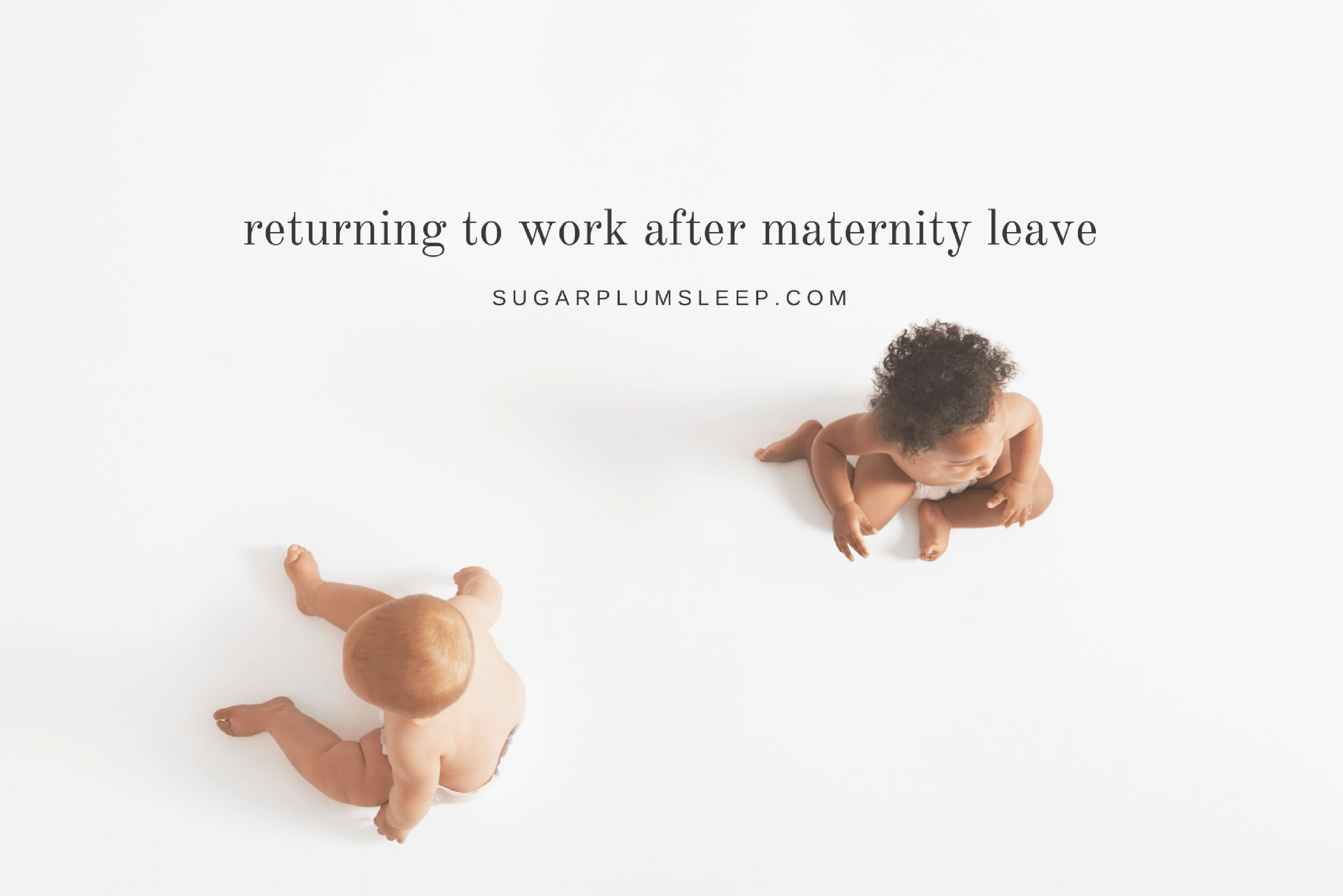 After maternity leave, the difficult return to work: 'Oh, it's