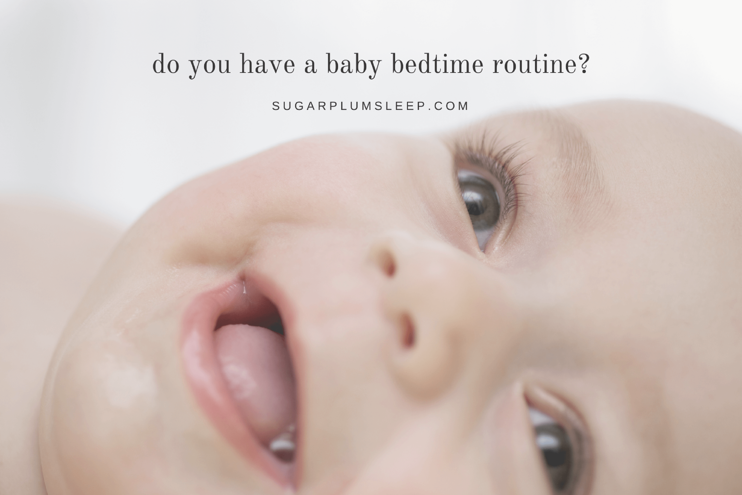 baby bedtime routine